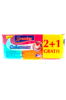 Spontex houbičky Colormax 2+1 zdarma
