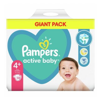 Pampers Active baby plenky 4+ 10 -15 kg 70 ks