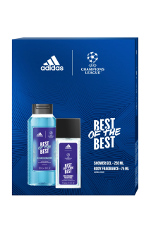 Adidas dárková kazeta UEFA Best of the Best (DNS 75 ml + sprchový gel 250 ml)