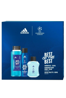 Adidas dárková kazeta UEFA (EDT 100 ml + deodorant 150 ml + sprchový gel 250 ml)