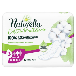 Naturella vložky 10 ks Cotton Protection Maxi