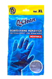 Q-Clean gumové rukavice XL 10 semišované