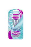 Gillette Venus Breeze strojek 2v1 + 2 holicí hlavice Violet + držák