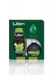 Lilien dárková kazeta Olive Oil (sprchový gel 400 ml + krém na ruce 300 ml)