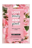 Love Beauty and Planet pleťová maska textilní 1 ks Muru Muru Butter & Rose