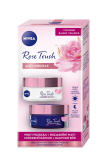 Nivea Duo denní + noční krém 2x50 ml Rose Touch proti vráskám