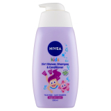 Nivea kids sprchový gel + šampon 500 ml Berry 3v1