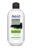 Astrid micelární voda 400 ml Aqua Biotic Aktivní Uhlí 3v1
