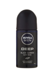 Nivea Men roll-on antiperspirant 50 ml Deep Black Carbon Dark Wood