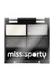 Miss Sporty oční stíny Colour Quattro 3,2 g 404 Smoky Black