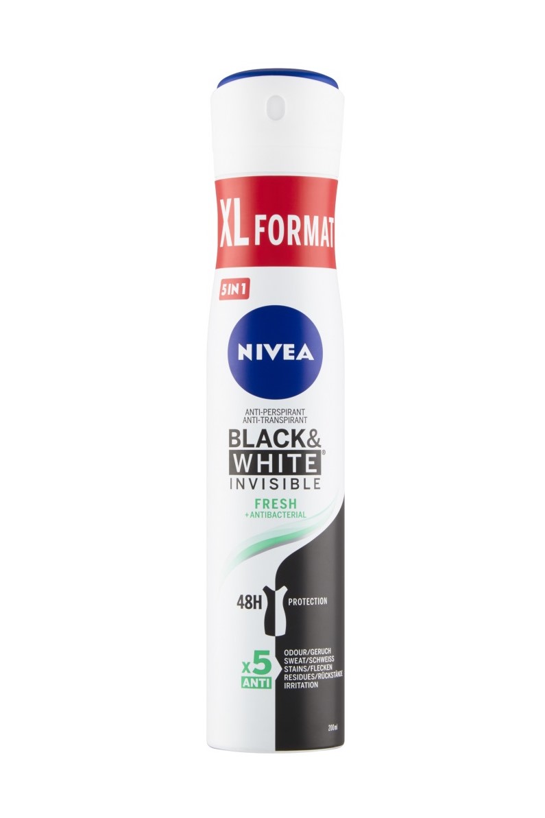 Nivea deodorant anti-perspirant 200 ml Invisible Black & White Fresh XL