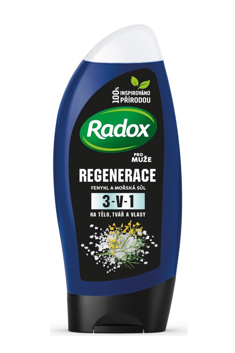 Radox sprchový gel 250 ml Men Regenerace Fenykl a Mořská sůl 3v1