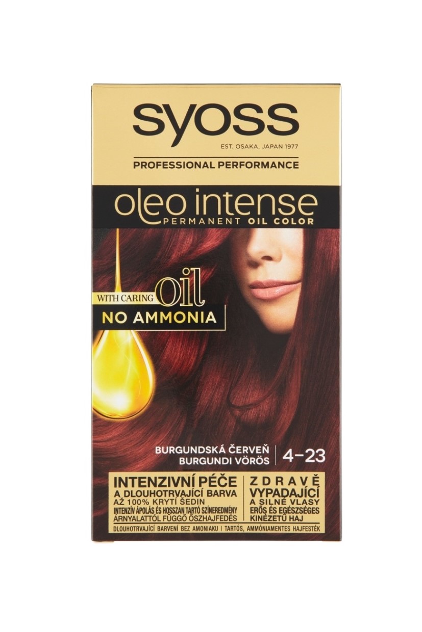 Syoss barva na vlasy Oleo Intense 4-23 Burgunská červeň