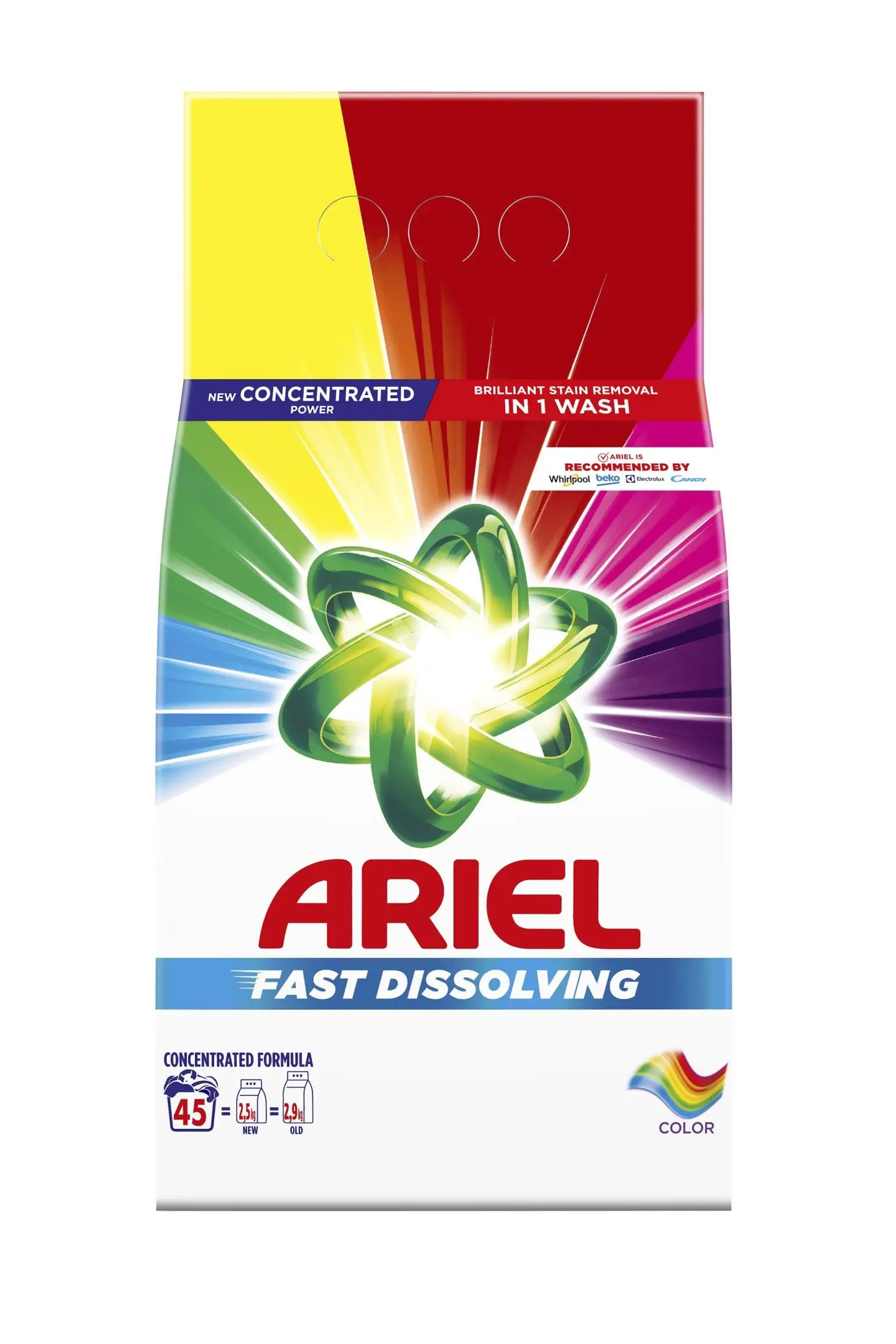 Ariel prací prášek 45 dávek Color 2,475 kg
