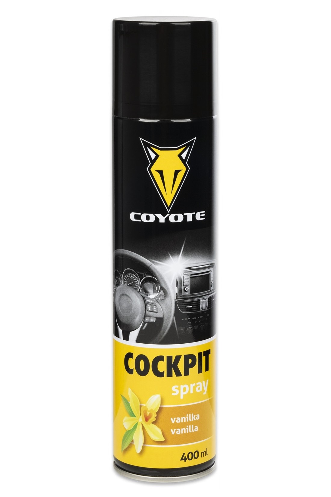Coyote Cockpit čistící spray pro interiér aut 400 ml Vanilka