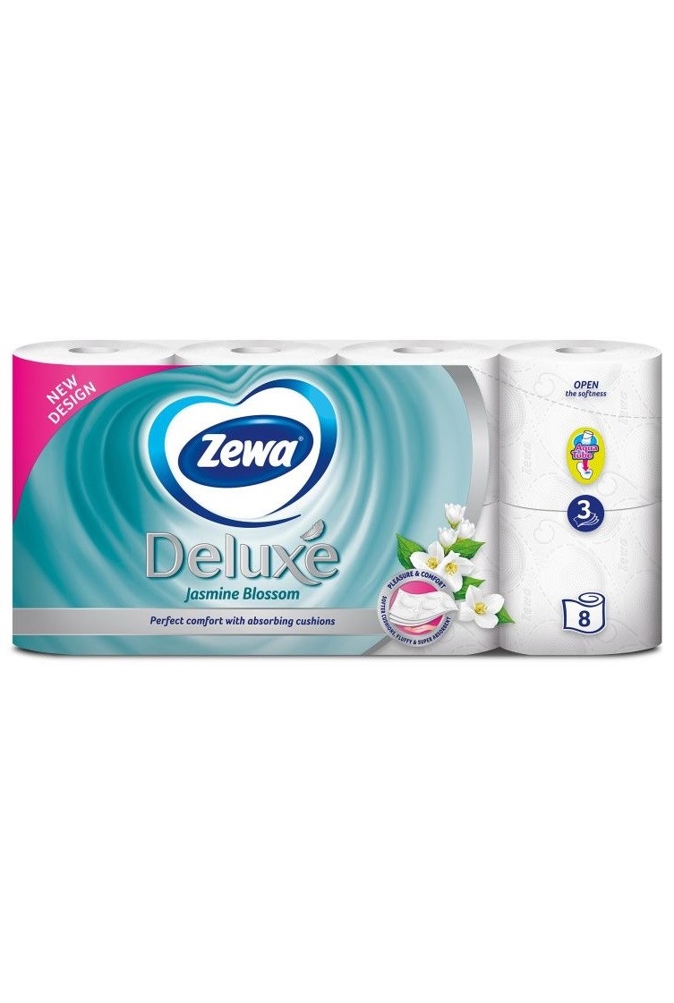 Zewa toaletní papír 8 ks Deluxe Jasmine Blossom 3-vrstvý