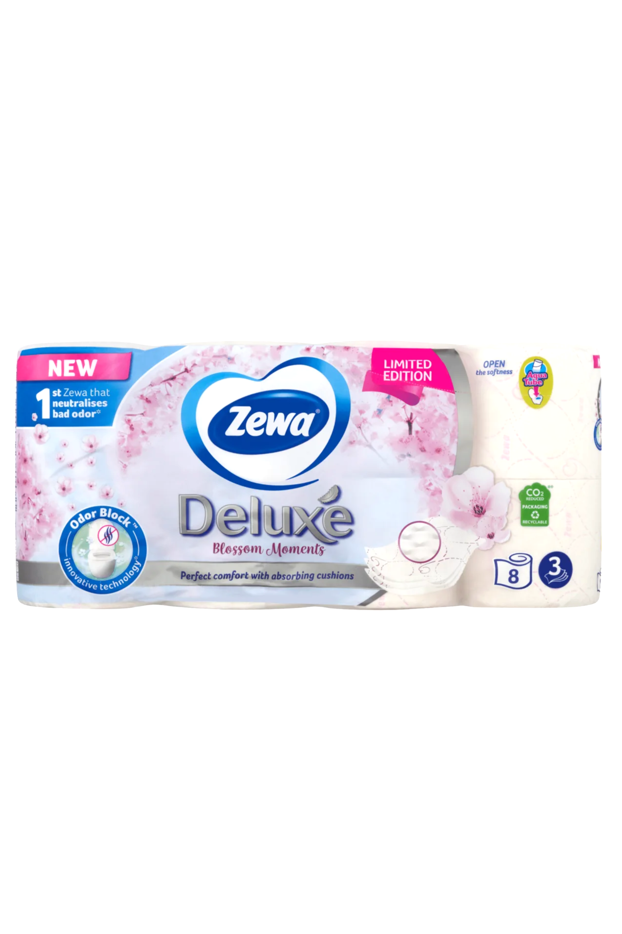 Zewa toaletní papír 8 ks Deluxe Blossom Moments 3-vrstvý