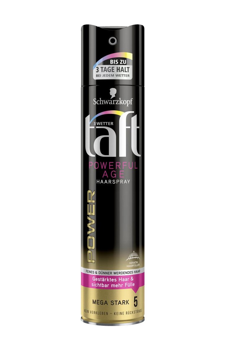 Taft lak na vlasy 250 ml Powerful age Mega stark 5