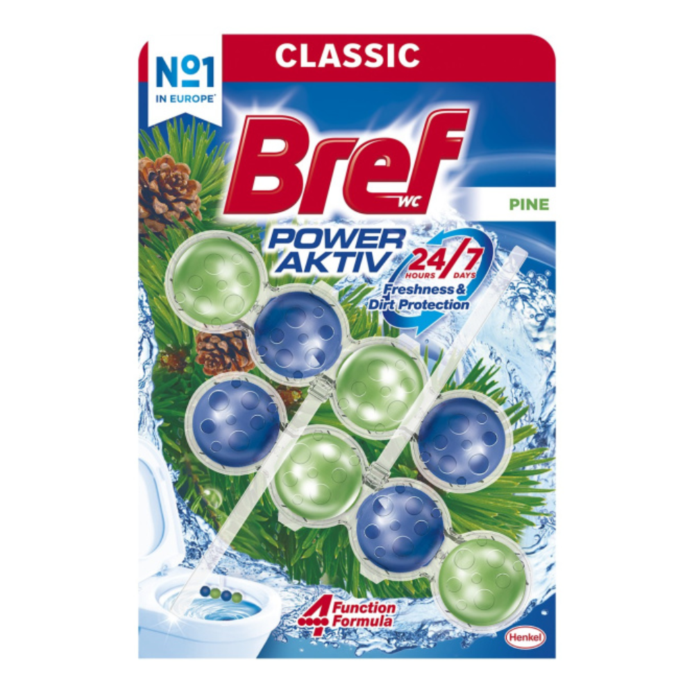 Bref WC blok Power Aktiv 2 ks (2x50g) Pine