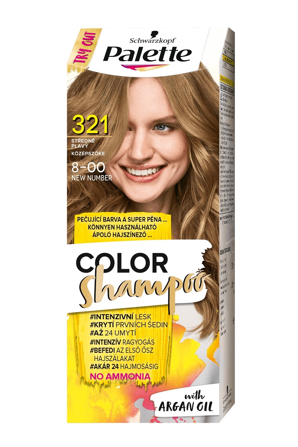 Palette Color Shampoo 8-00 (321) Středně plavý