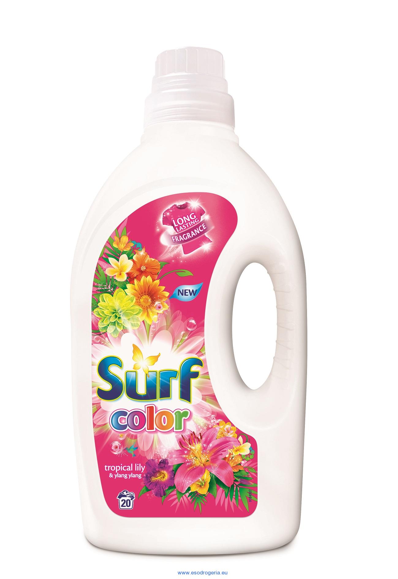 Surf gel 20 pracích dávek Color Tropical lily & Ylang Ylang 1 l