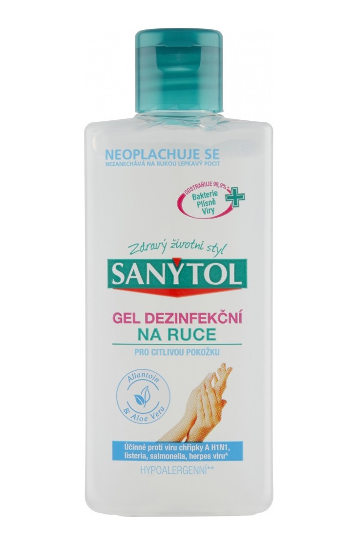 Sanytol dezinfekční gel na ruce 75 ml pro citlivou pokožku