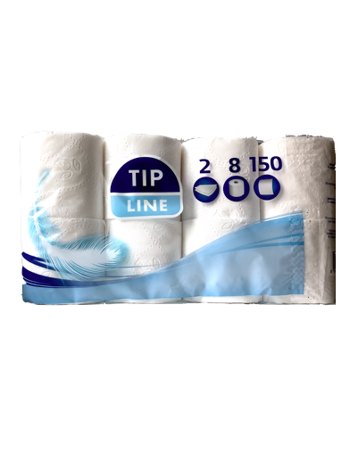 Tip Line toaletní papír 8 ks (2 vrstvý)