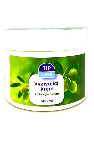 Tip Line vyživující krém s olivovým olejem 500 ml