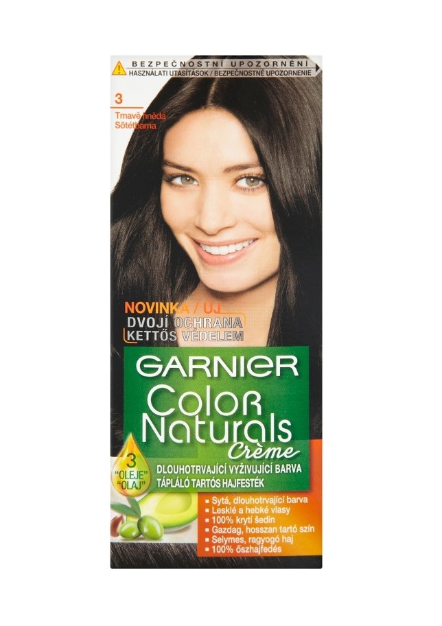 Garnier barva na vlasy Color Naturals 3 Tmavě hnědá