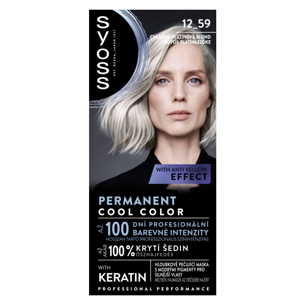 Syoss barva na vlasy Professional Performance 12-59 Chladná platinová blond