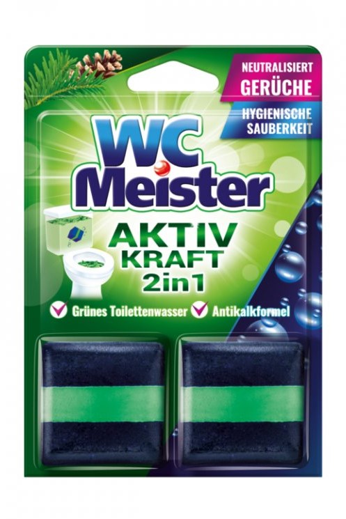 WC Meister tableta do splachovače 2 x 50 g Les
