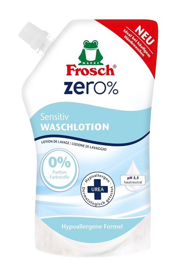 Frosch tekuté mýdlo náplň 500 ml Zero% Sensitiv