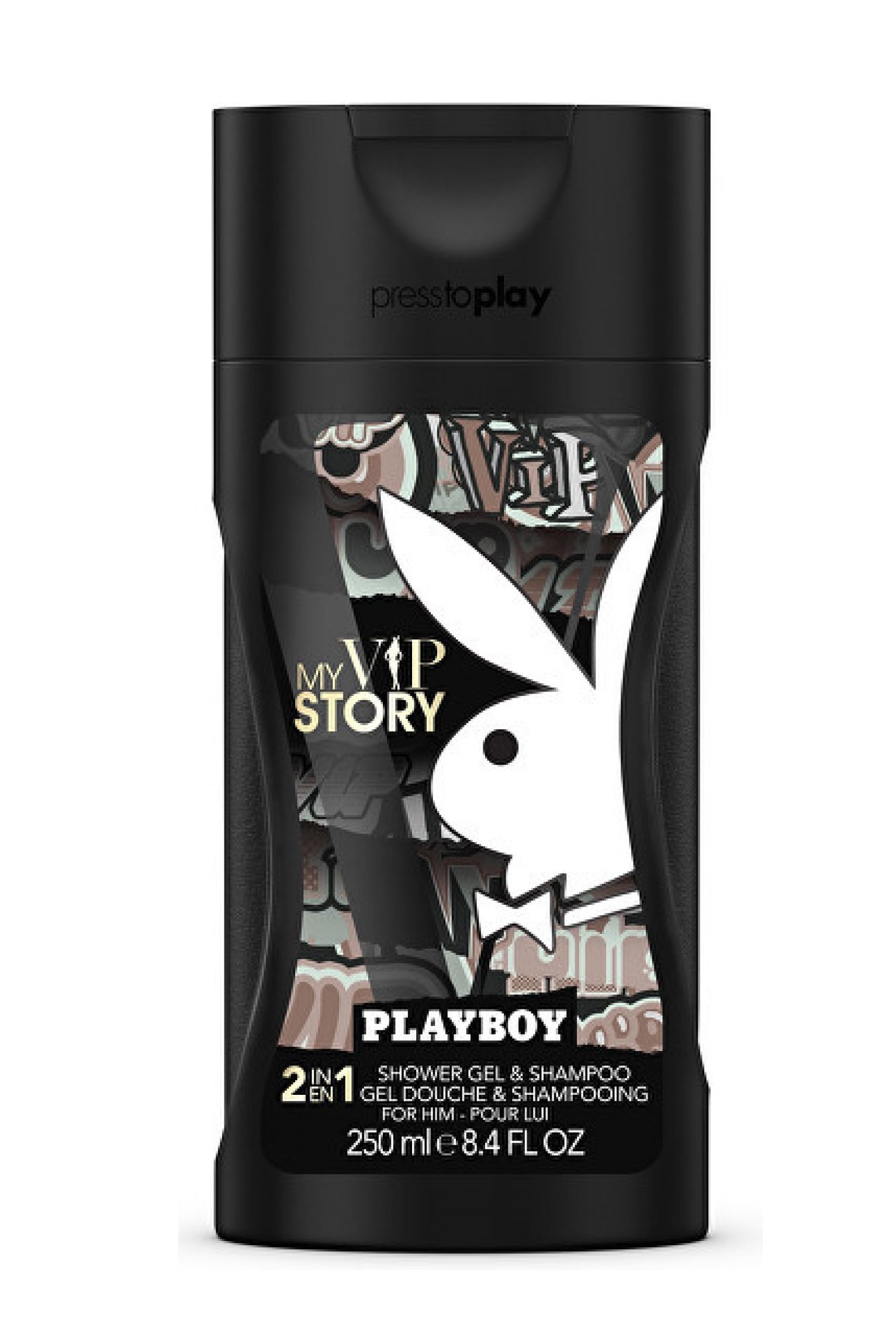 Playboy 2v1 sprchový gel + šampon 250 ml My Vip Story