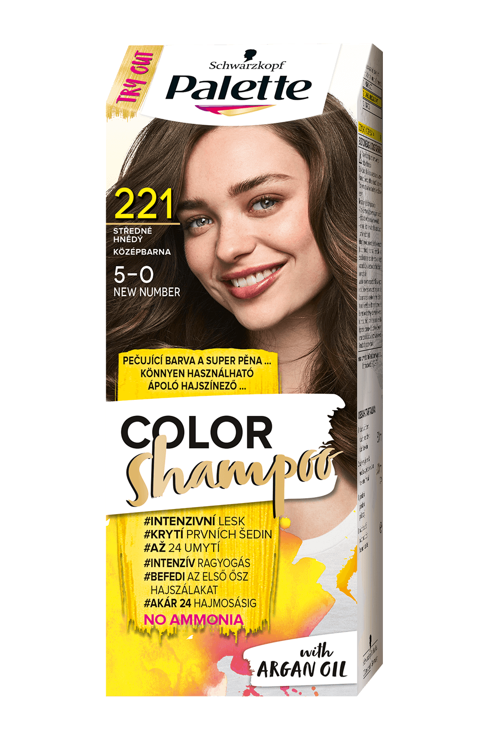 Palette Color Shampoo 5-0 (221) středně hnědý