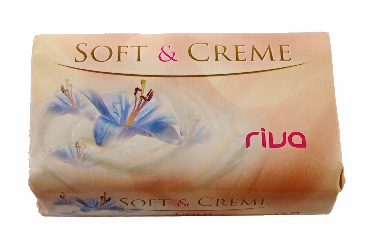Riva Soft & Creme toaletní mýdlo jemné koupelové 180 g