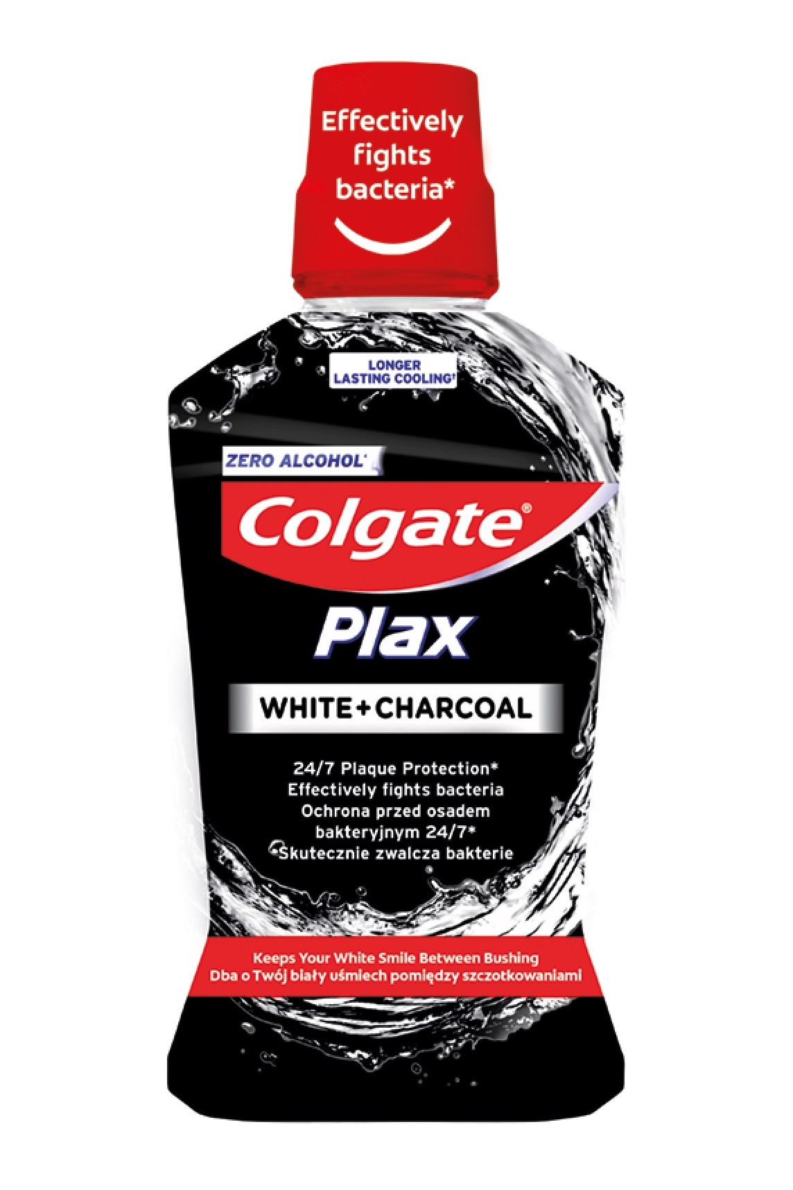 Colgate ústní voda 500 ml Plax White + Charcoal