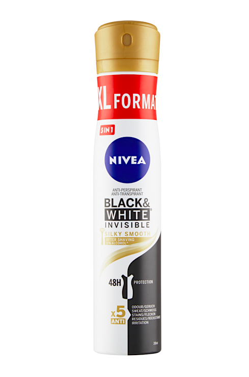 Nivea deodorant anti-perspirant 200 ml Invisible Black & White Silky Smooth XL