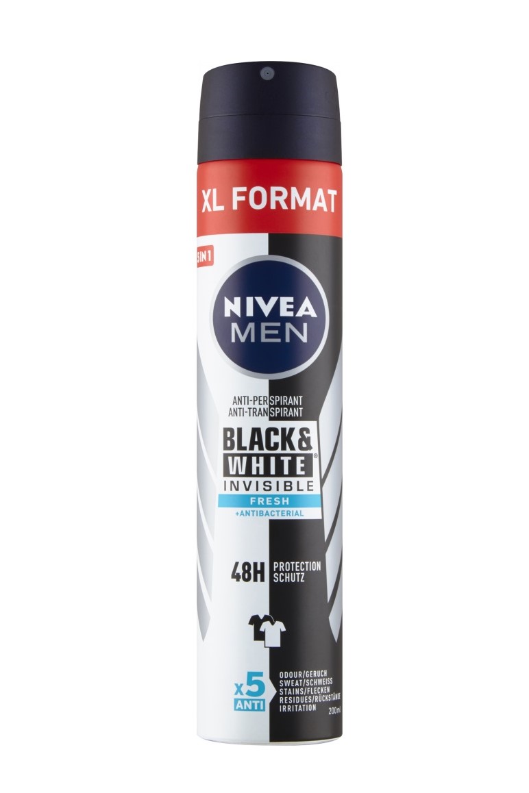 Nivea Men deodorant anti-perspirant 200 ml Black & White Invisible Fresh XL