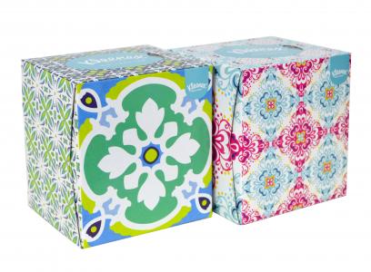 Kleenex papírové kapesníky BOX 56 ks 3-vrstvé Collection Mix motivů