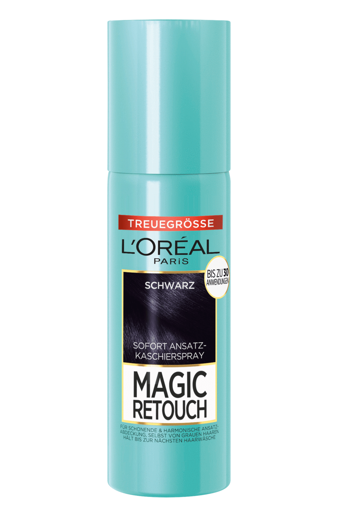 L'Oréal Magic Retouch vlasový korektor šedin a odrostů 90 ml Černý