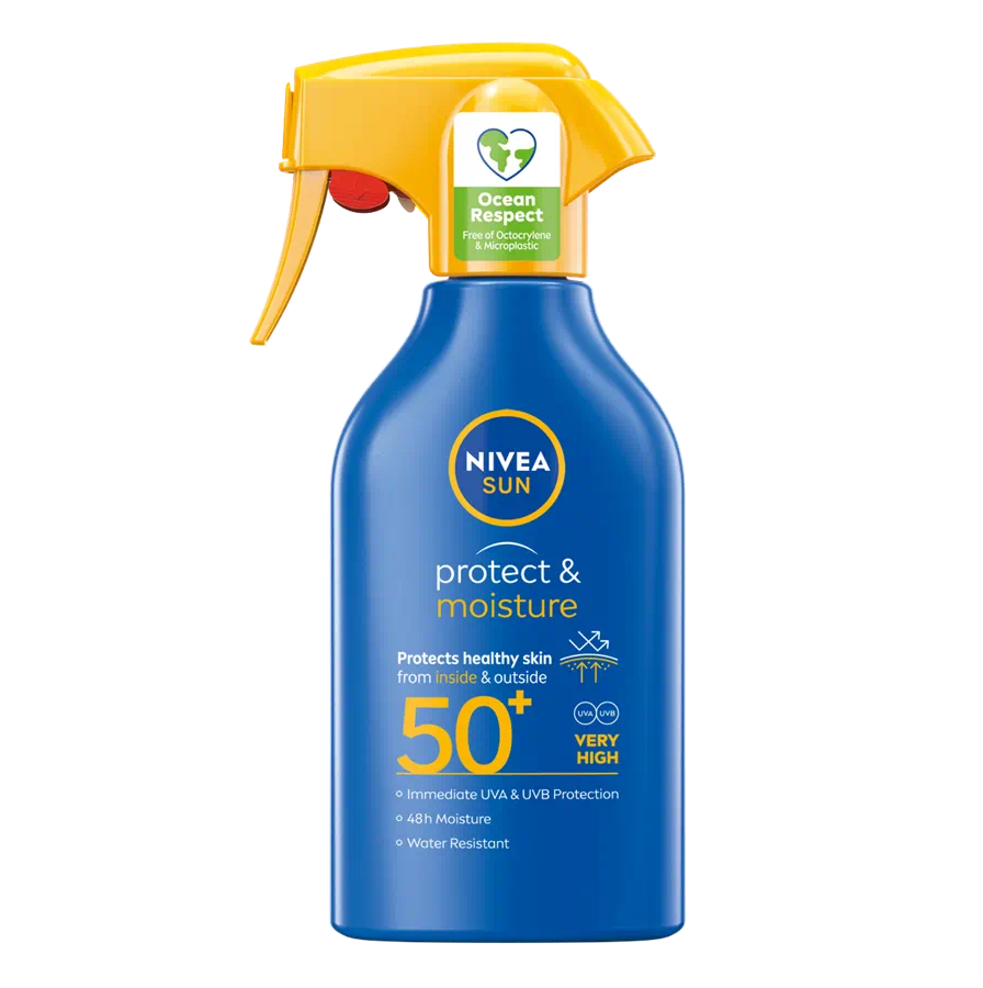 Nivea Sun Protect & Moisture sprej na opalování SPF50+ 270 ml 