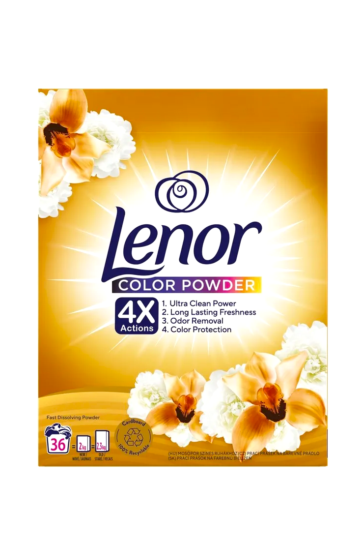 Lenor prací prášek 36 dávek Color Gold Orchid 1,98 kg