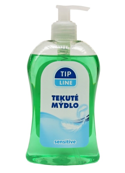 Tip Line tekuté mýdlo s dávkovačem 500 ml Sensitive