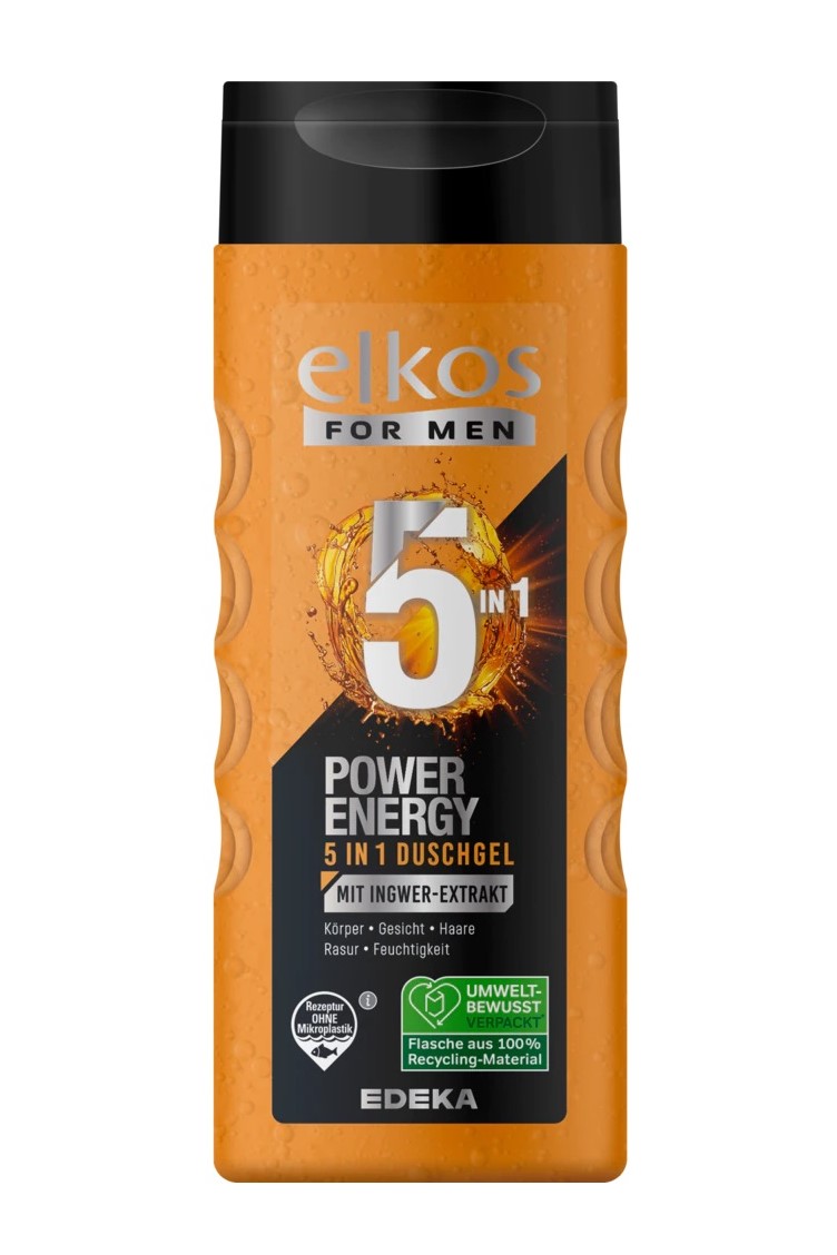 Elkos For Men sprchový gel 300 ml Power Energy 5v1 