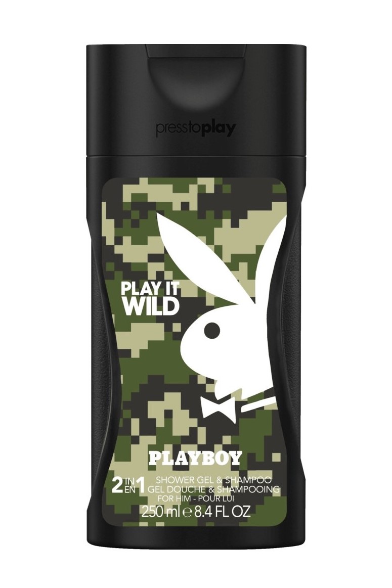 Playboy 2v1 sprchový gel + šampon 250 ml Play It Wild Men