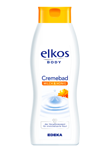 Elkos Body koupelová pěna 1000 ml Mléko & Med