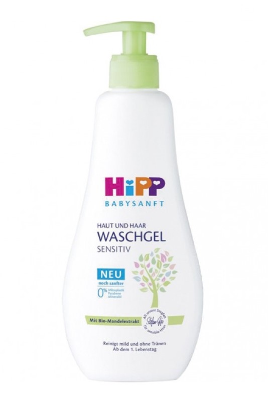 HiPP BabySanft mycí gel na tělo a vlasy 400 ml Sensitiv