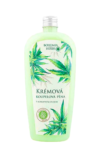 Bohemia Herbs koupelová pěna 500 ml Cannabis s konopným olejem