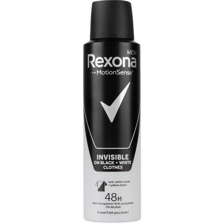 Rexona Men deodorant antiperspirant 150 ml Invisible Black + White