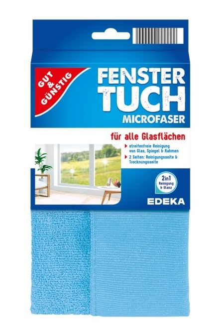 Gut & Günstig speciální utěrka na okna 1 ks Fenster-tuch Microfaser